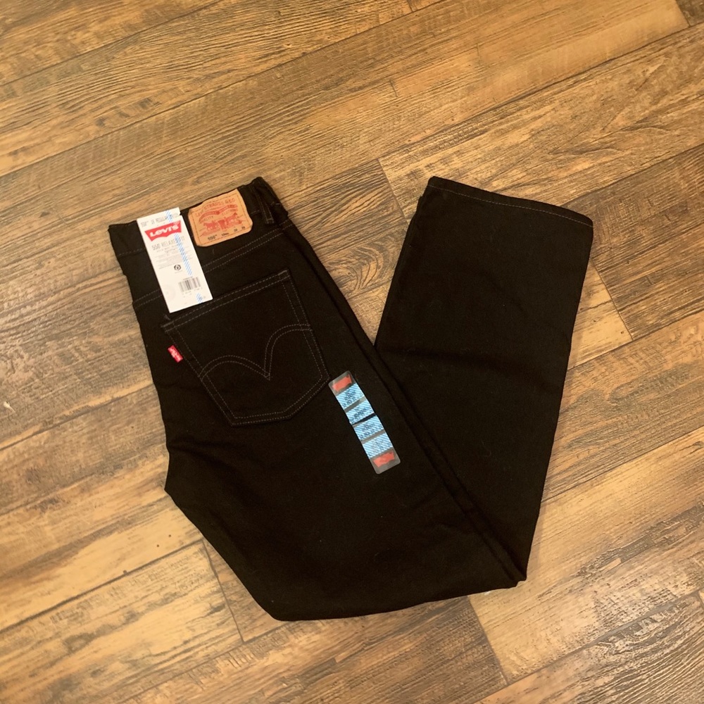 NWT Levi’s 550 Black Jeans